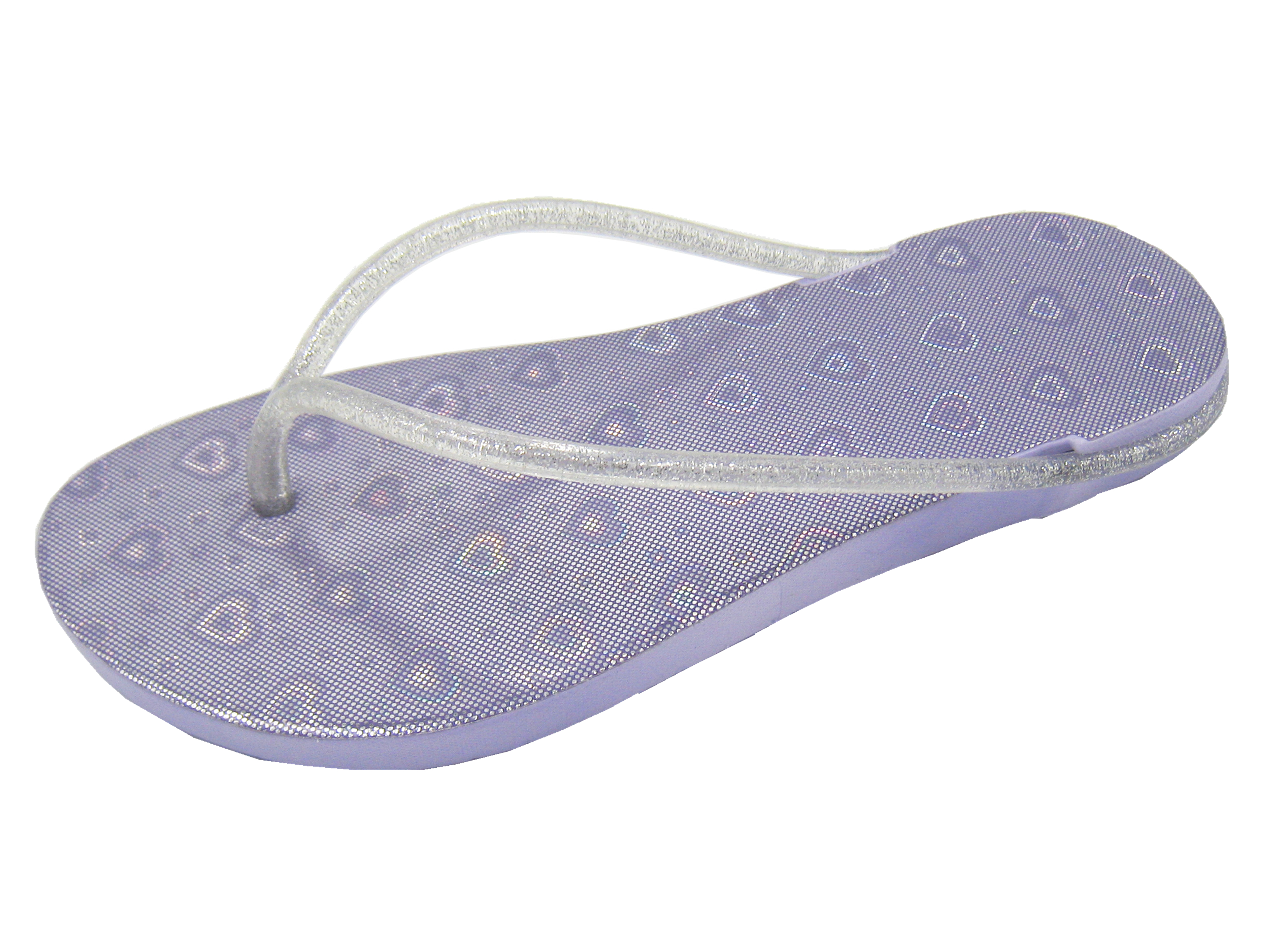 fashion casual heart shaped lady PVC flip flop