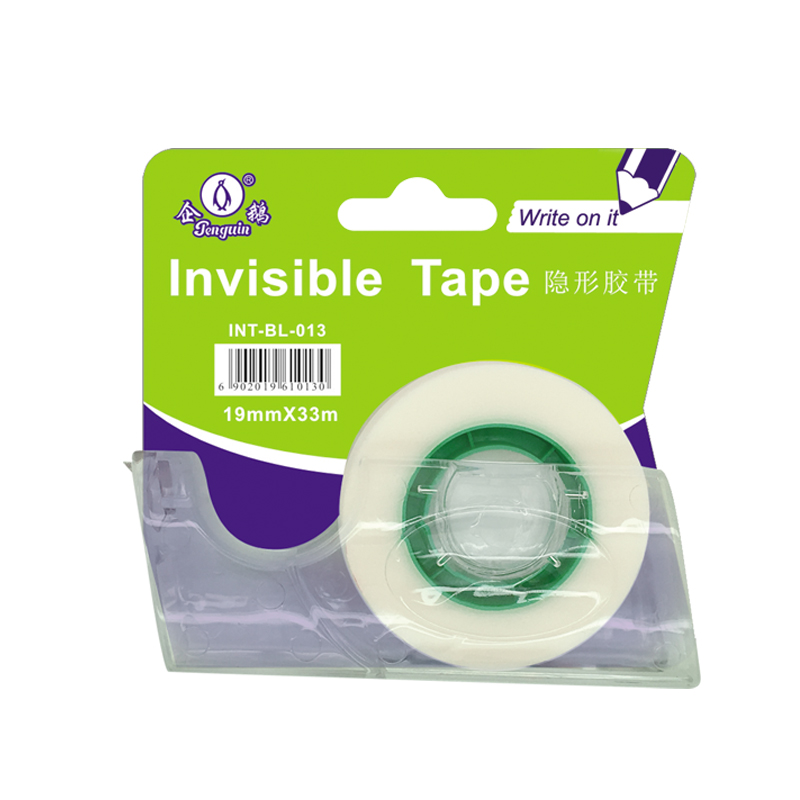 Writable Invisible Tape with metal tooth dispenser (BL-013)
