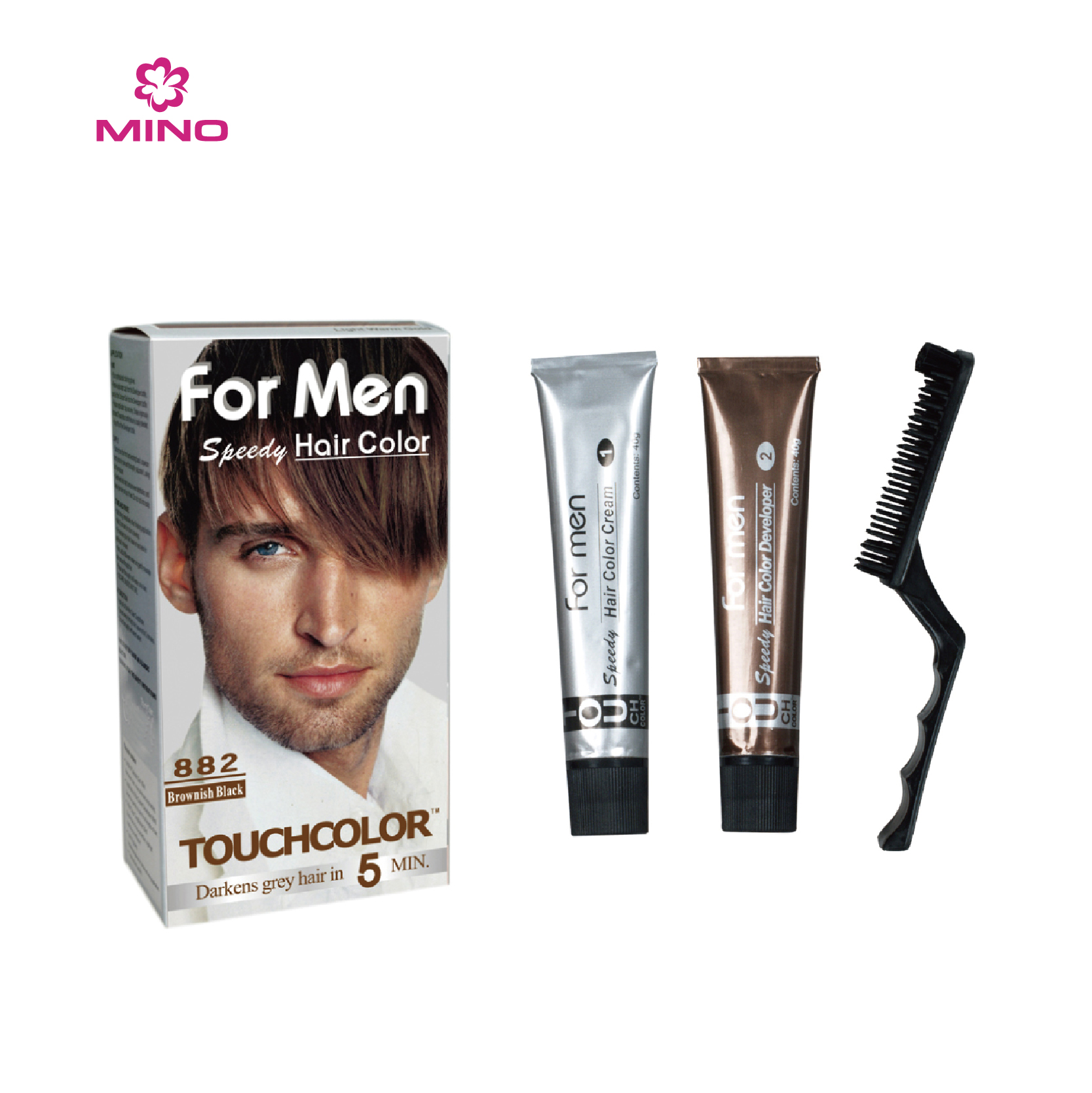 TOUCHCOLOR HAIR COLOR FOR MEN 882 Brownish Black