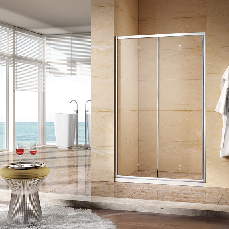 PC155frame screen single sliding door,simple 4/6mm thickness glass shower room,shower enclosure