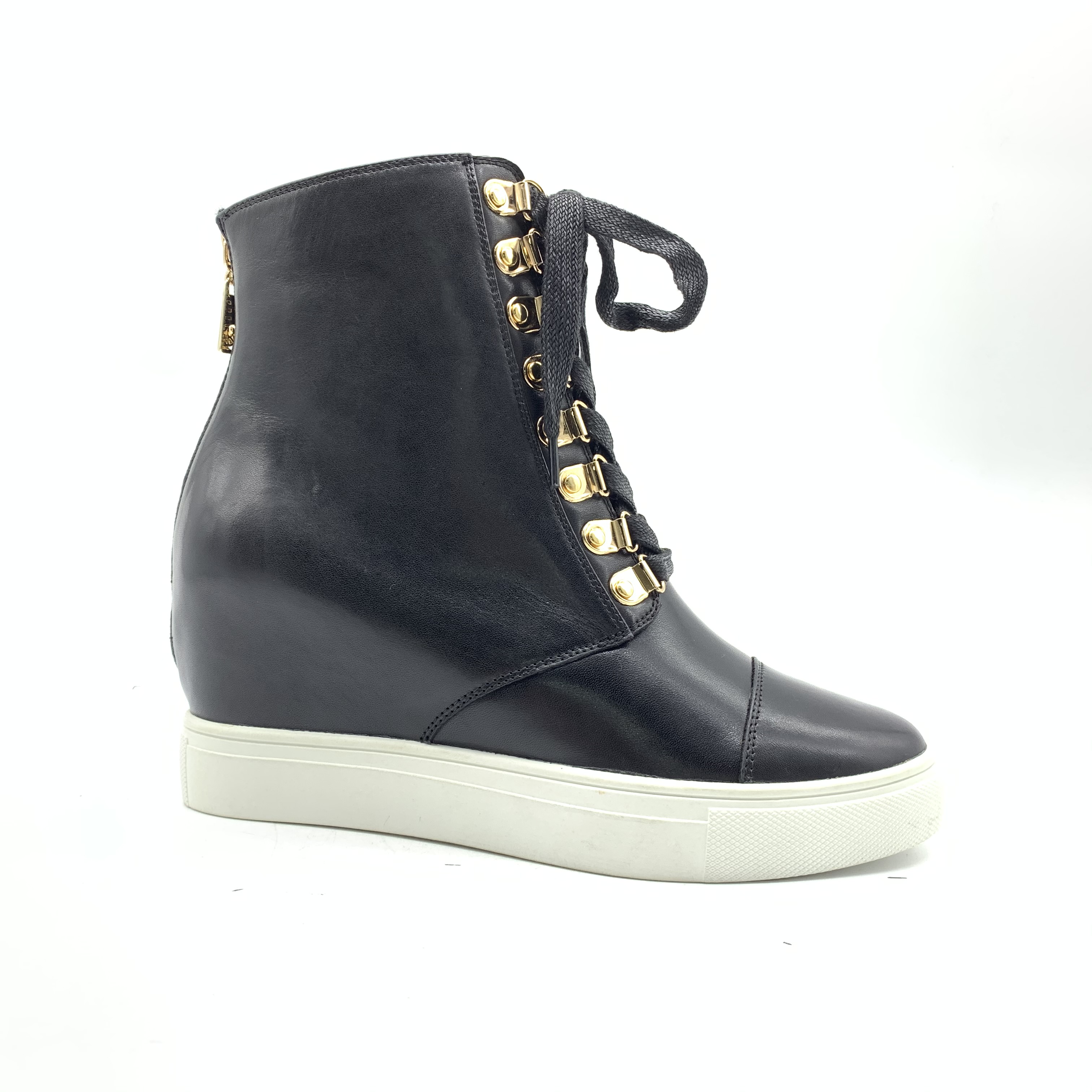 FW21 newest fashion ladies boots wedge leather shoes