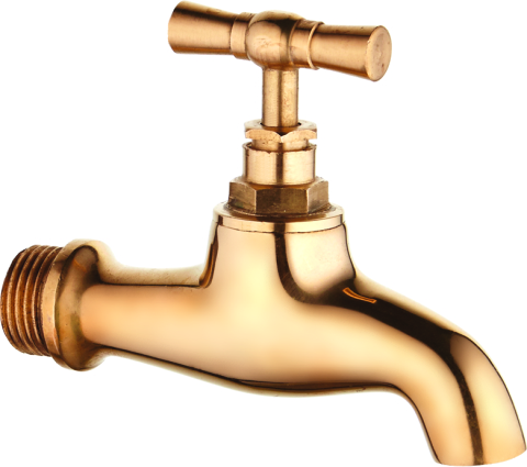 Wholesale 1/2" Brass Cartridge Polished garden faucet bib water Tap
