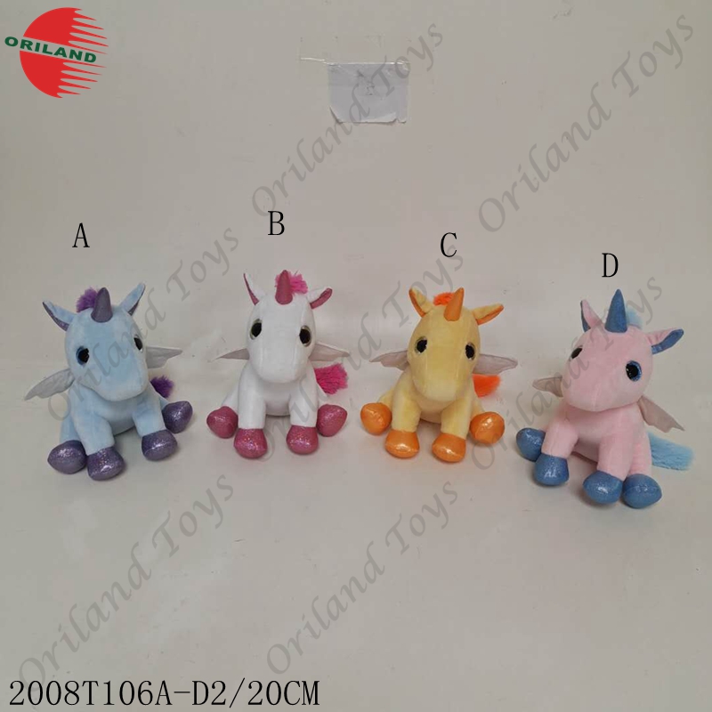 Plush unicorn toy change color with sunlight stuffed animal toys soft