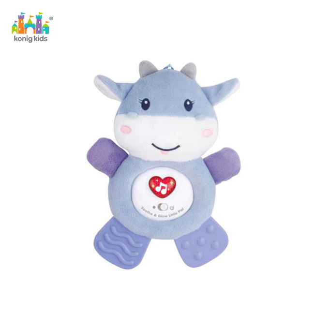 Konig Kids*Baby Teether&Rattle,Musical N Light Up Cow Infant Toy