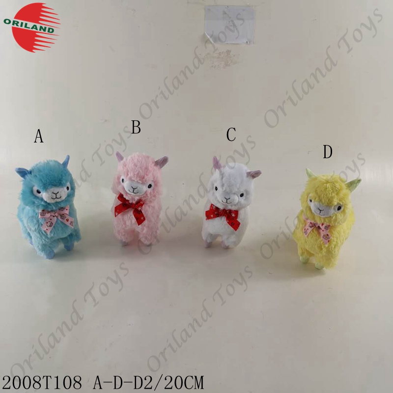 Plush alpaca change color with sunlight stuffed toy