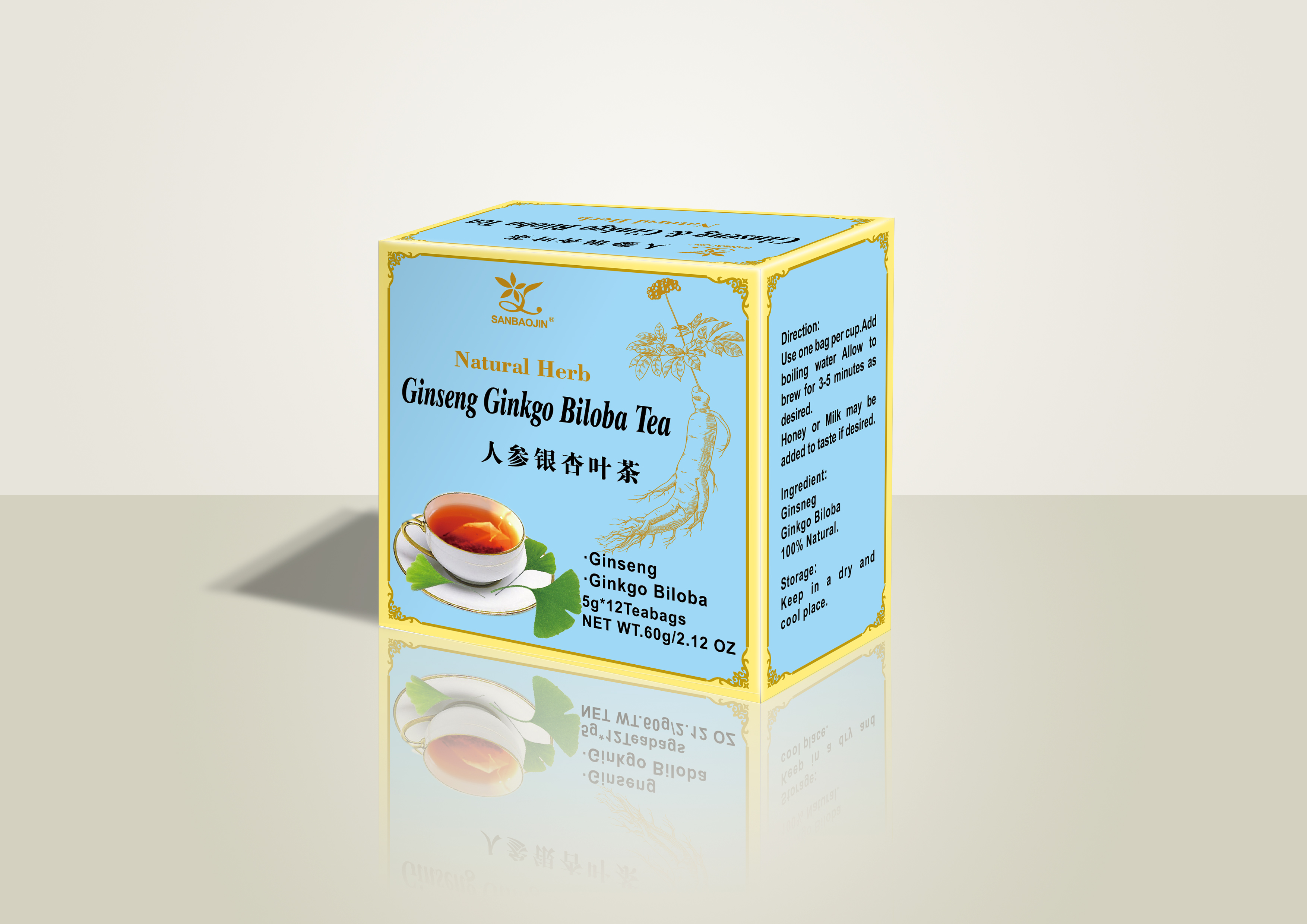 Ginseng Ginkgo Slimming Tea