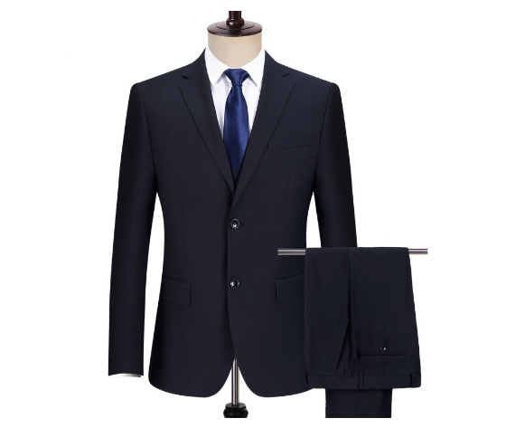 Wholesale Quality Cheap in Stock Regular Fit Formal Office Men Black Business Suit