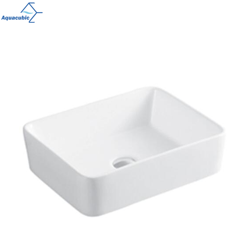 Aquacubic Lavatory Popular Ceramic Bathroom Hand Wash Art Basin