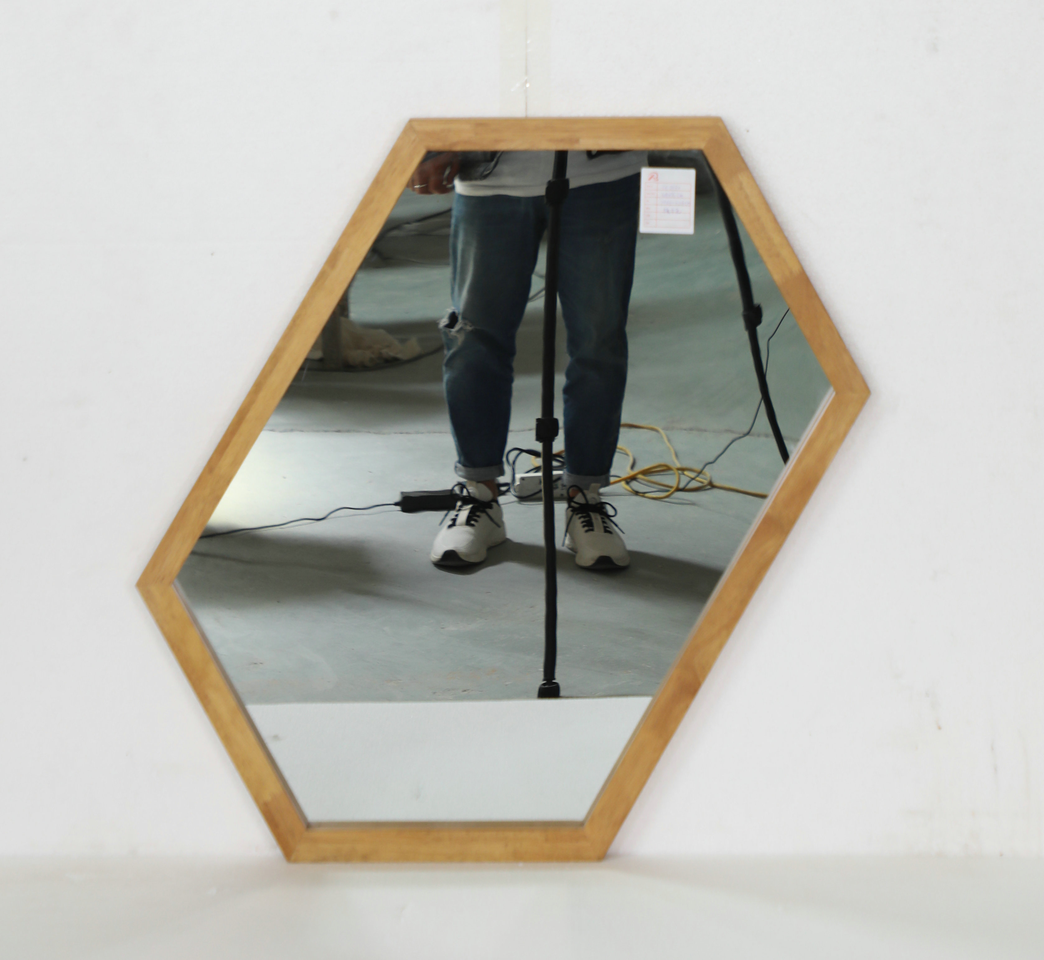 solid wood framed mirror