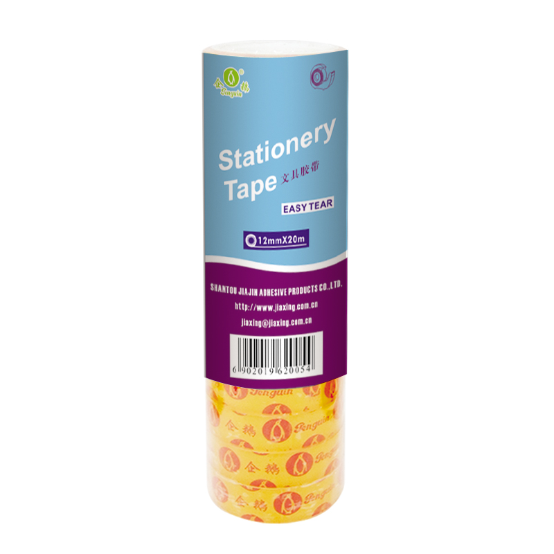 Clear Stationery Tape with 12 rolls shrink economic (N-002)