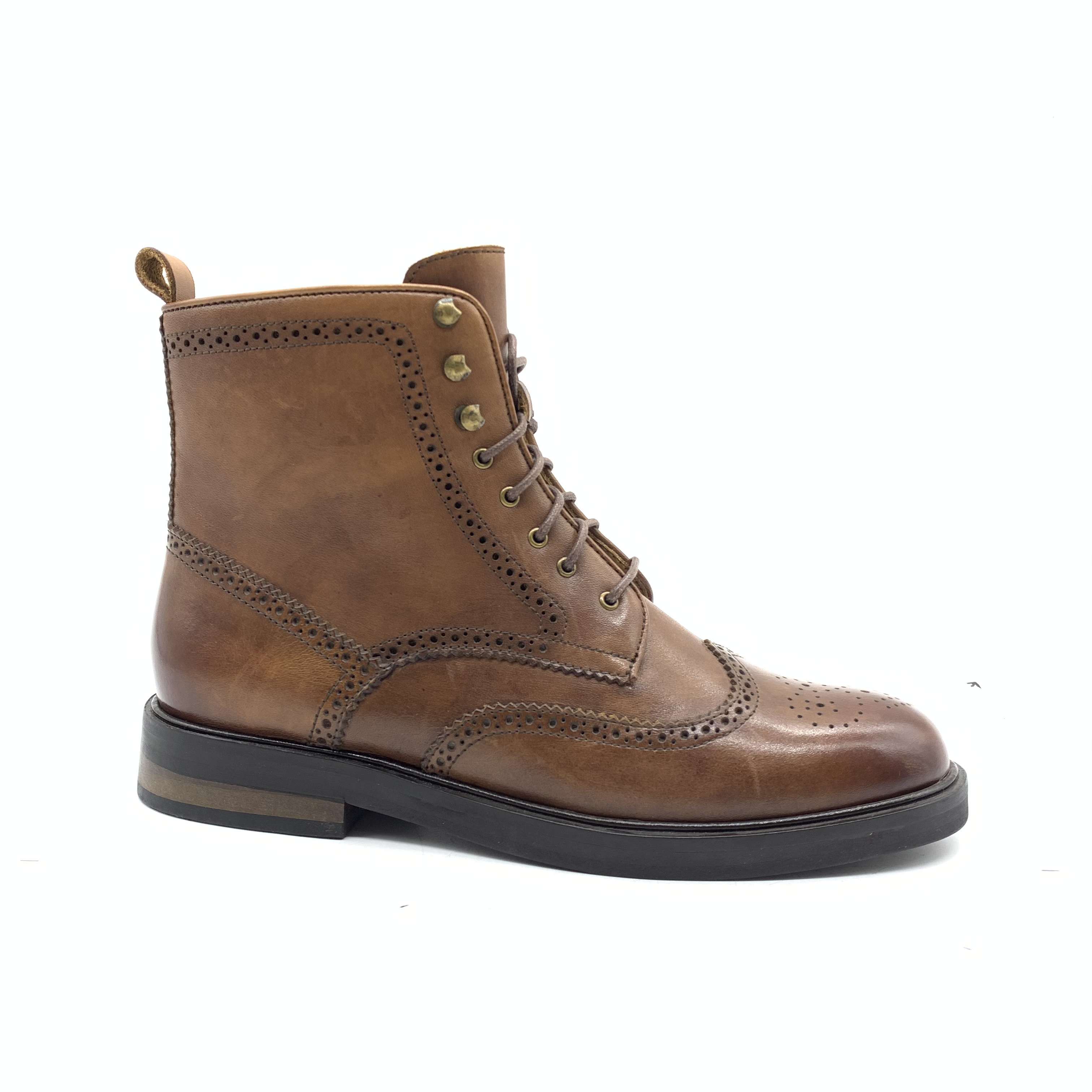 classsic new style flat heel leather men boots