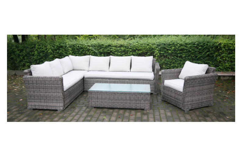 Alum rattan sofa sets