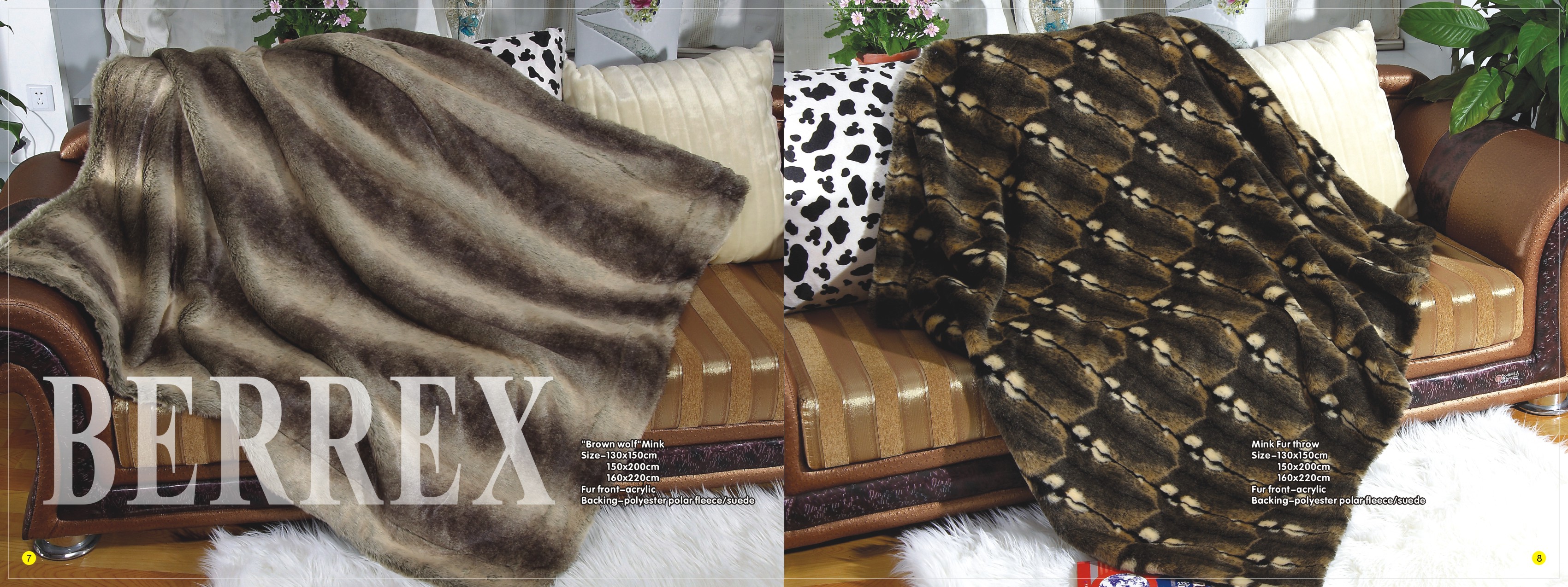 FUAX FUR blanket