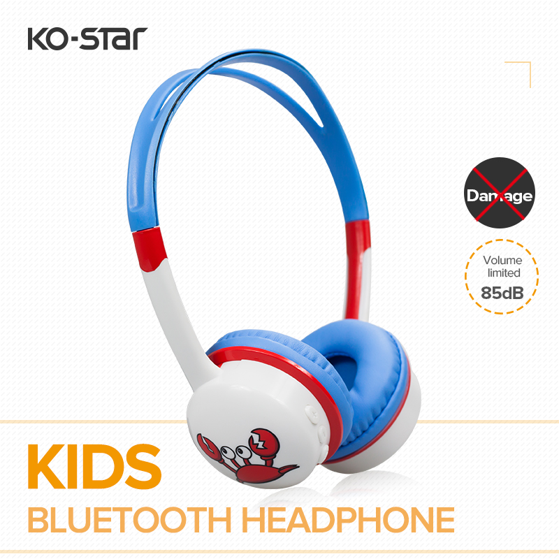 KO-STAR Kids wireless bluetooth headphones with volume limited to 85db BT-102