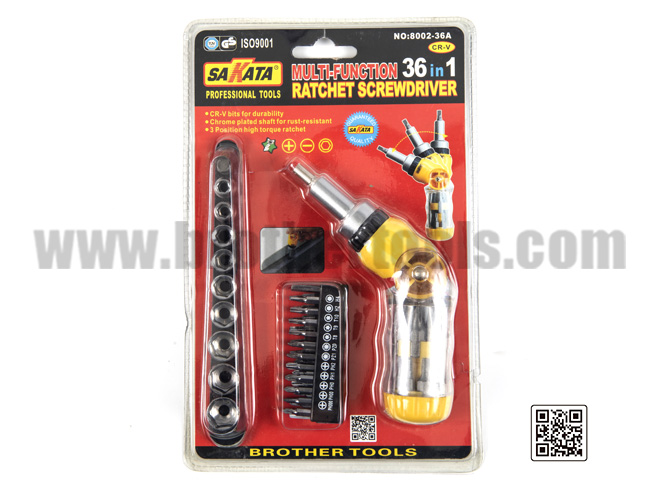 36 in 1 multi-function ratchet screwdriver,ratchet screwdriver,sokets,bits set,screwdriver.tool kit,hand tool