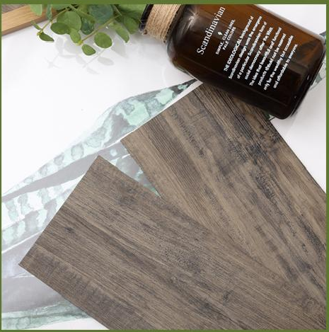 Glueless self adhesive vinyl flooring peel and stick tile plastic flooring