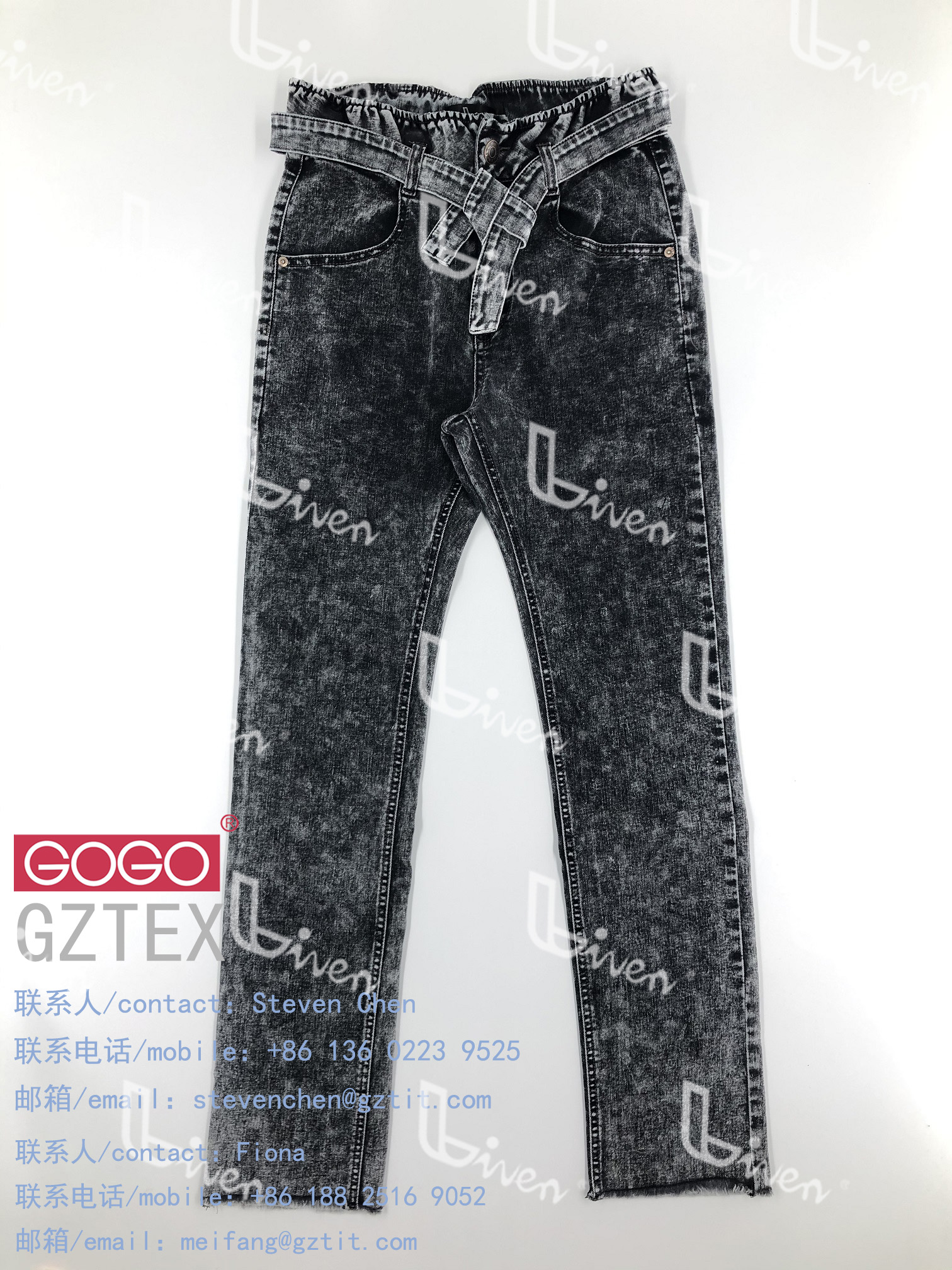 Ladies woven pants