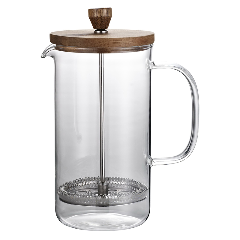 French press coffee tea maker coffee pot heat resistant borosilicate glass coffee plunger cafetiere