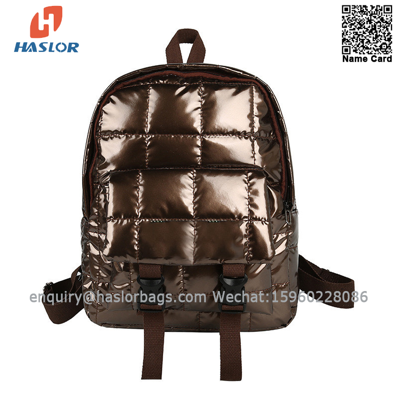 0300*Y haslor new style puffer shool bags for teenagers