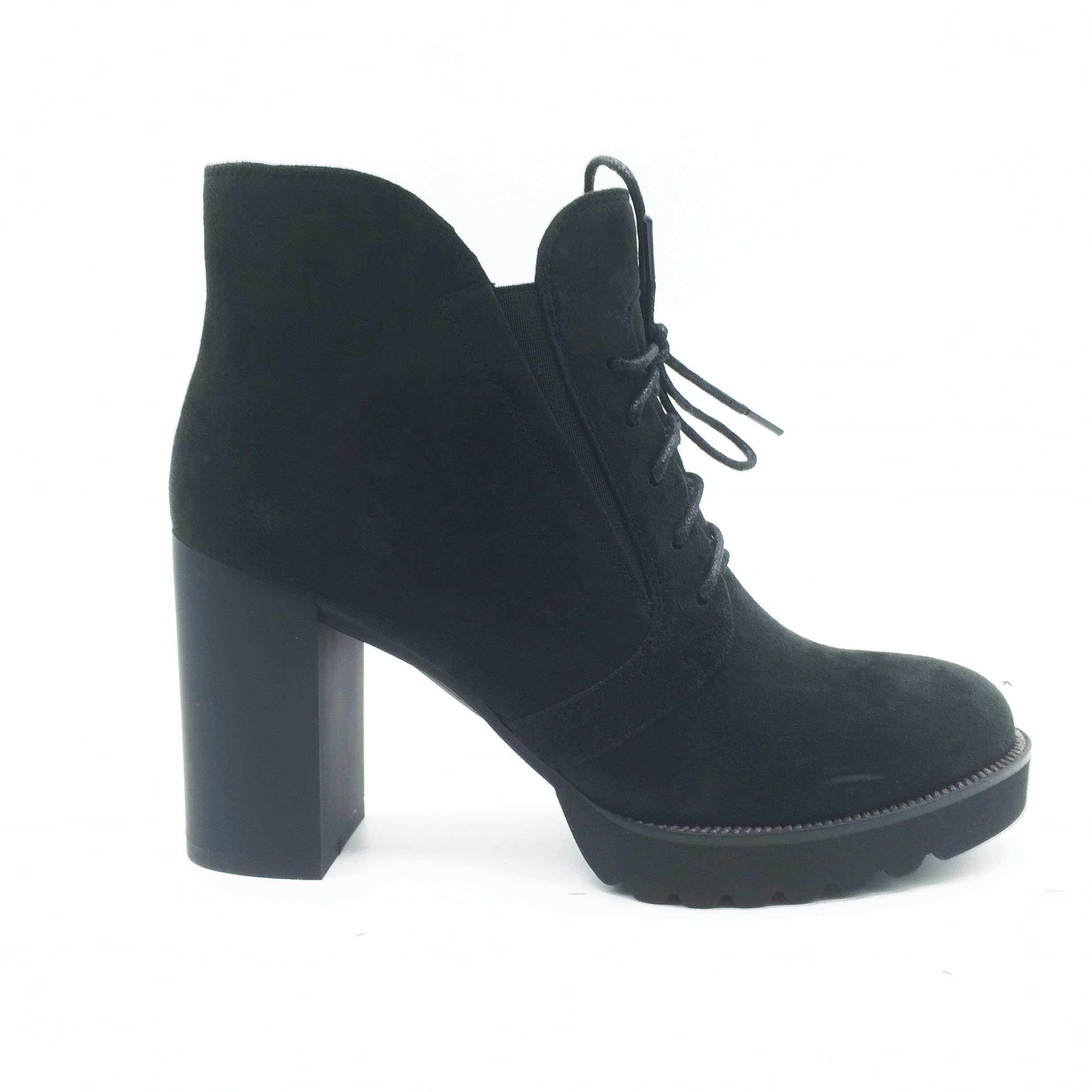 New style fashion block heel leather women short boots