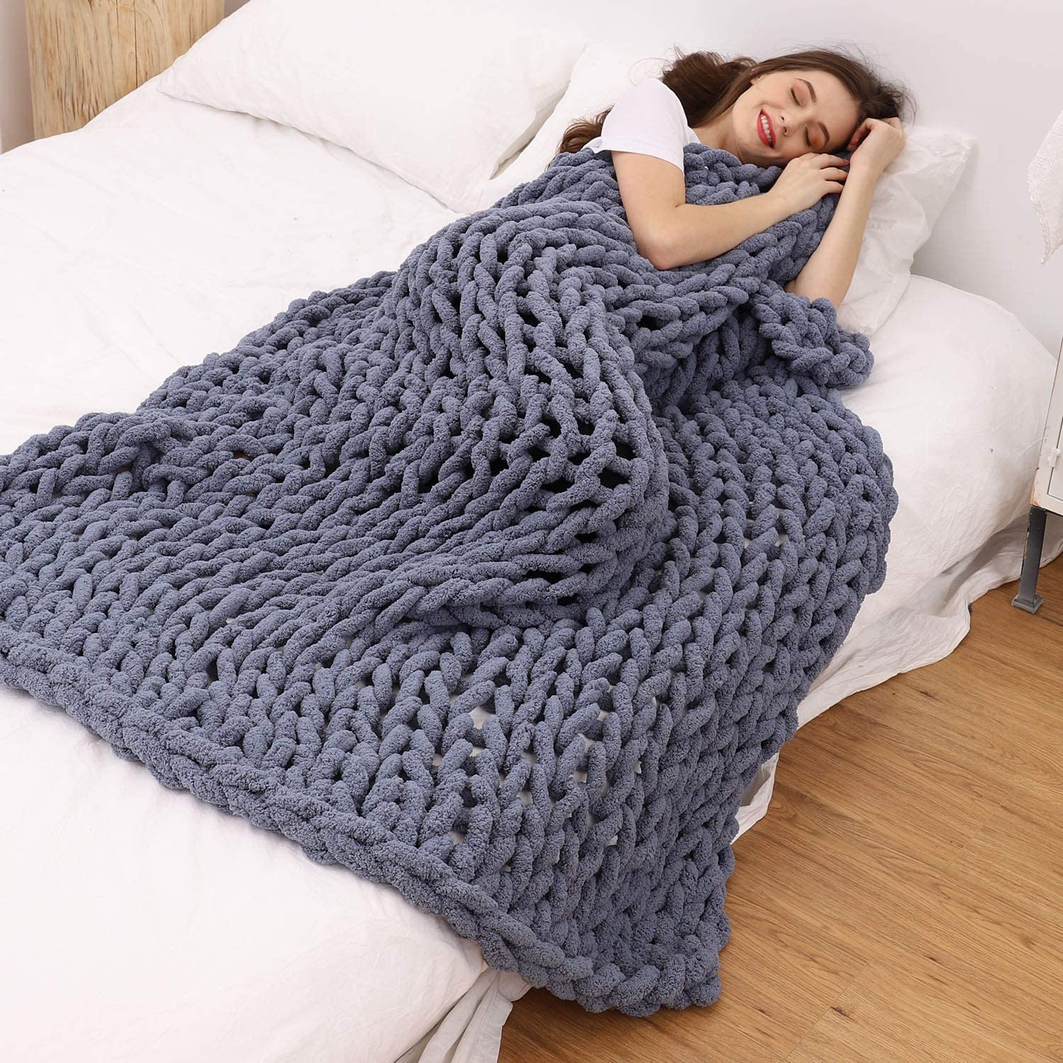 China manufacturer high quality new born baby blankets cotton kiniited baby blanket