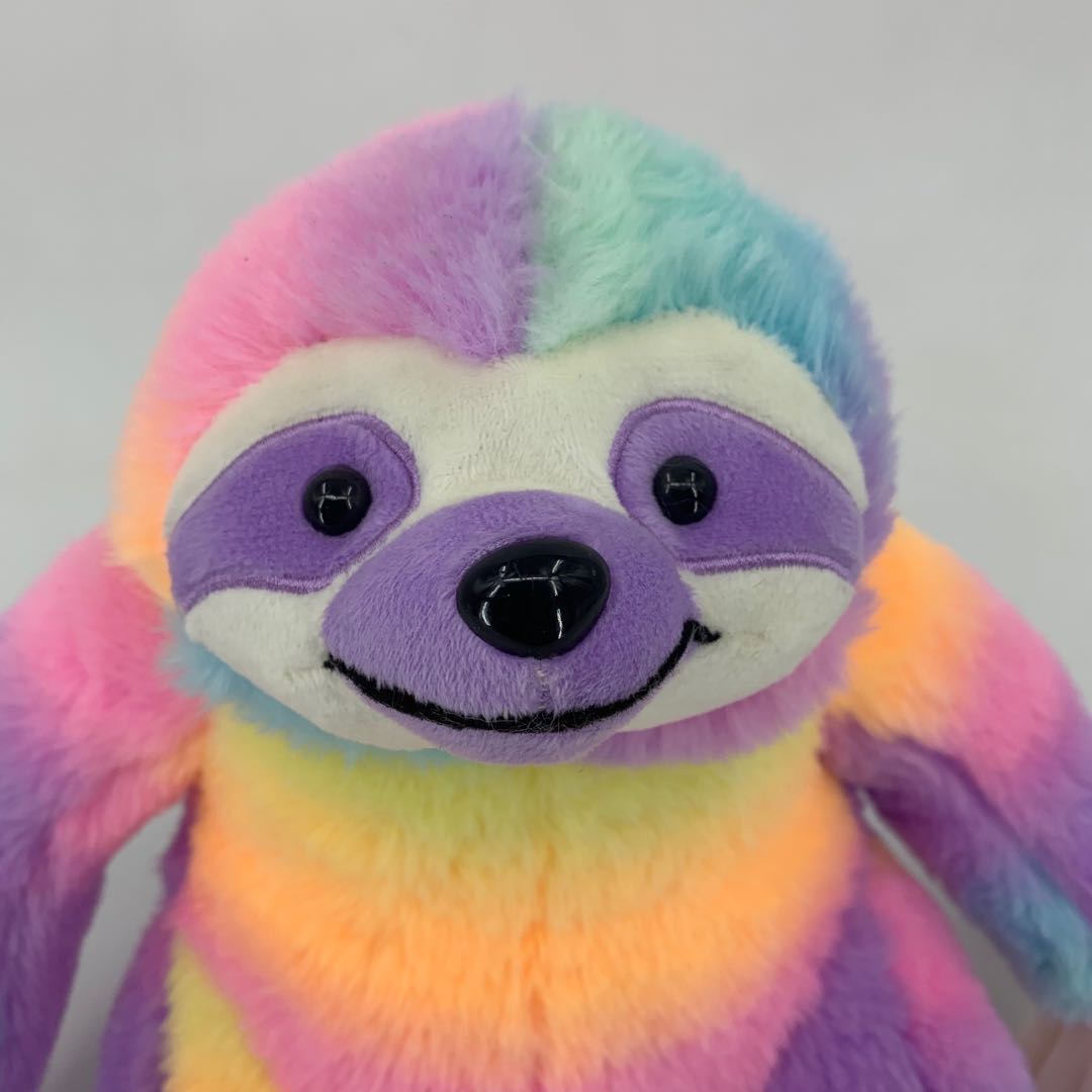 Stuffed Animasl Sloth Rainbow