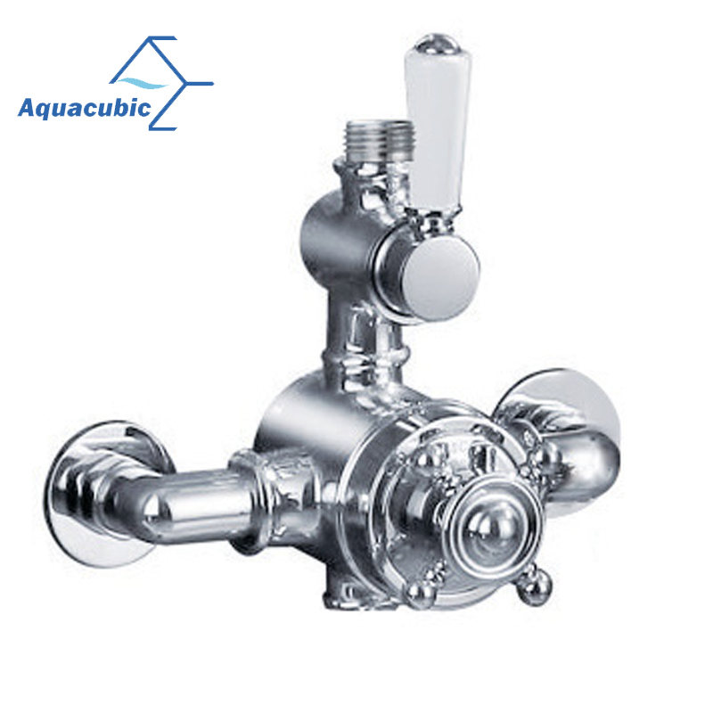 Aquacubic Contemporary Mixer Bathroom Fittings Thermostatic Shower Faucet