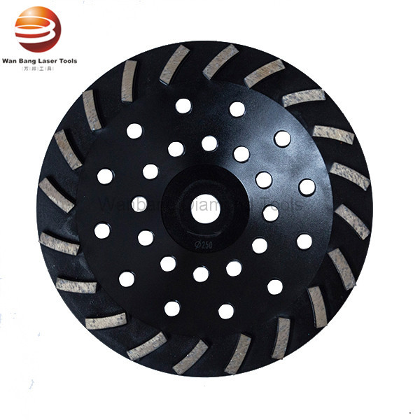 10" Turbo Diamond floor grinding cup wheels for concrete and asphalt