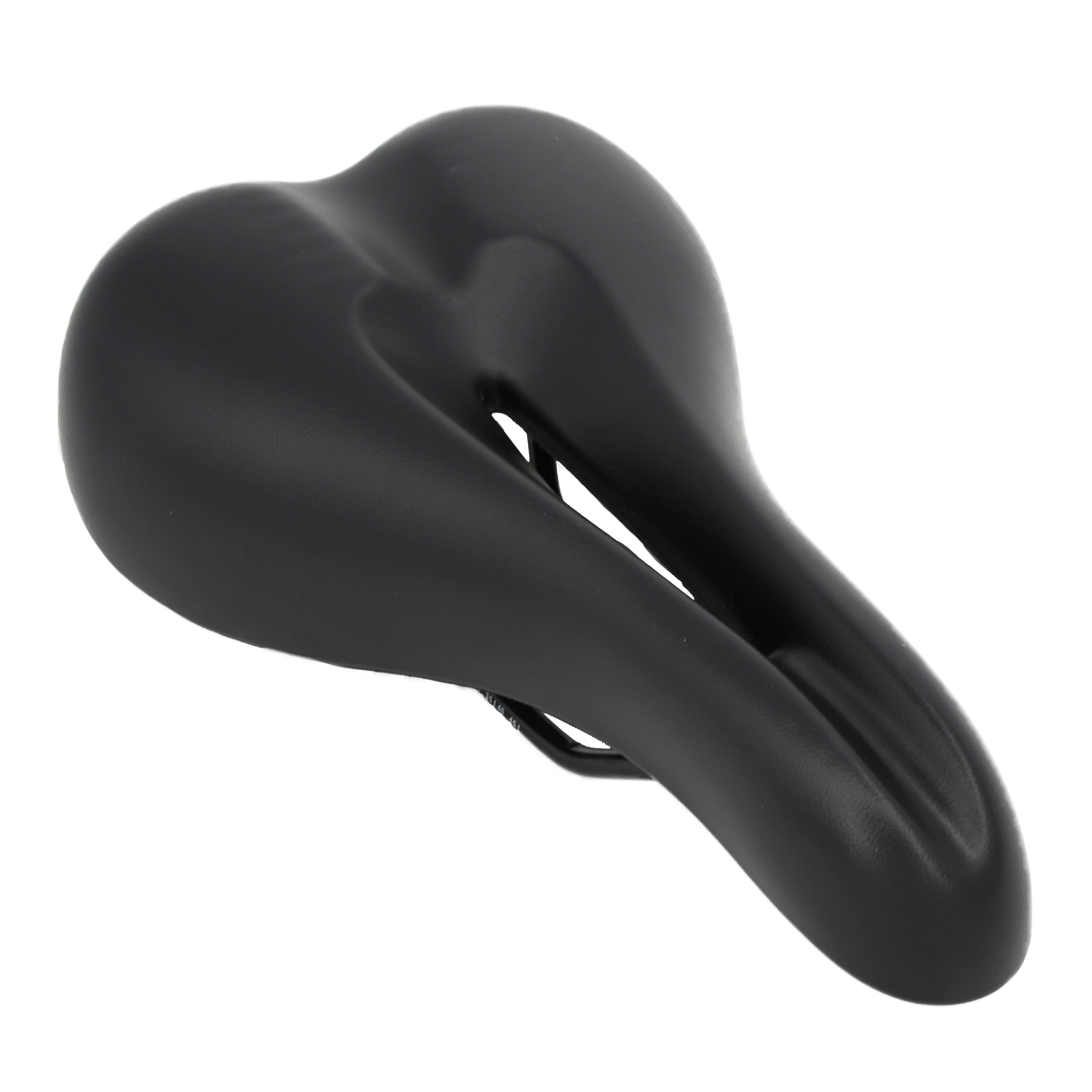 Black PU Leather Hollow Bicycle Saddle Bike Seat for Road Beach Mountain Cruiser Bicycle