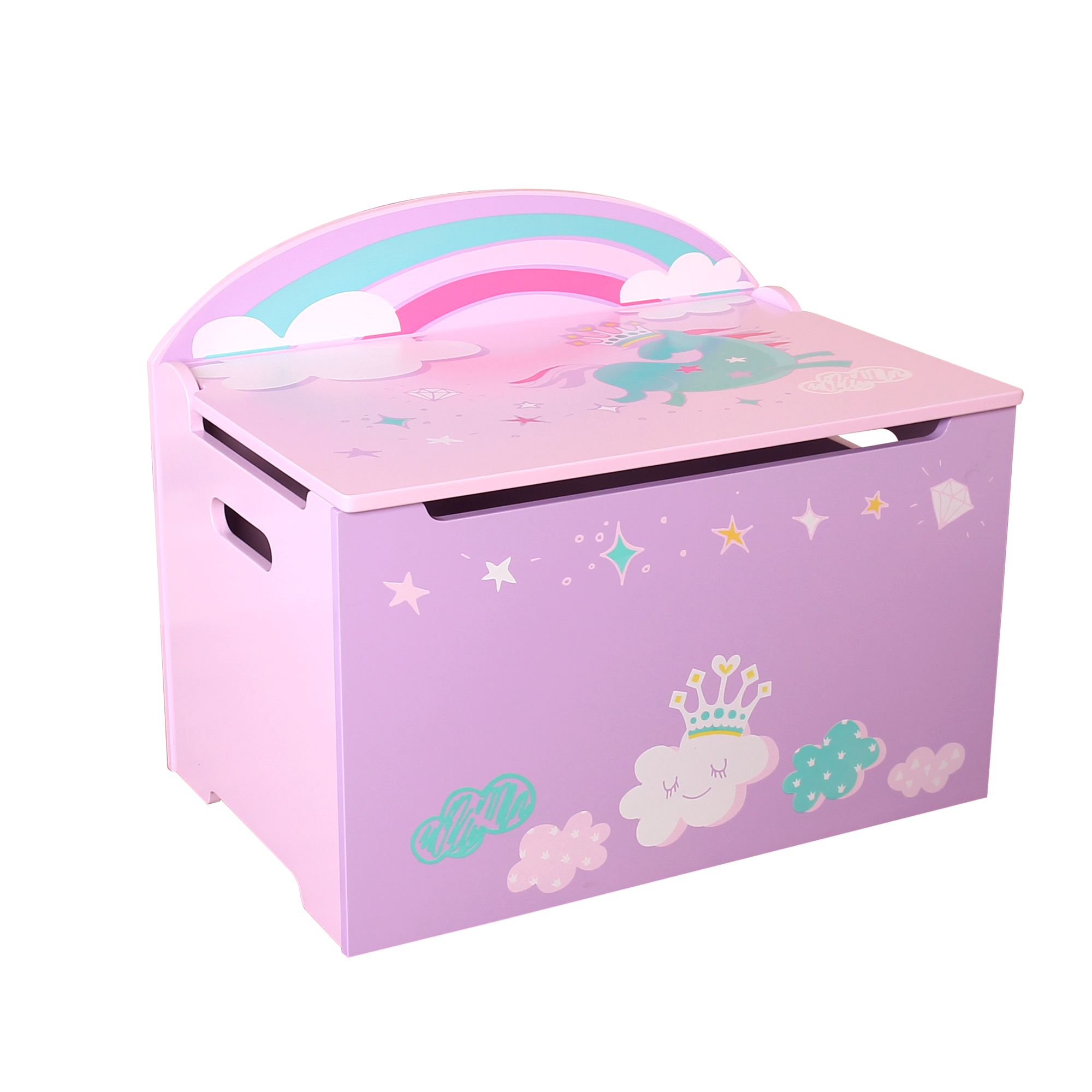 Wooden Kids Storage Toy Box