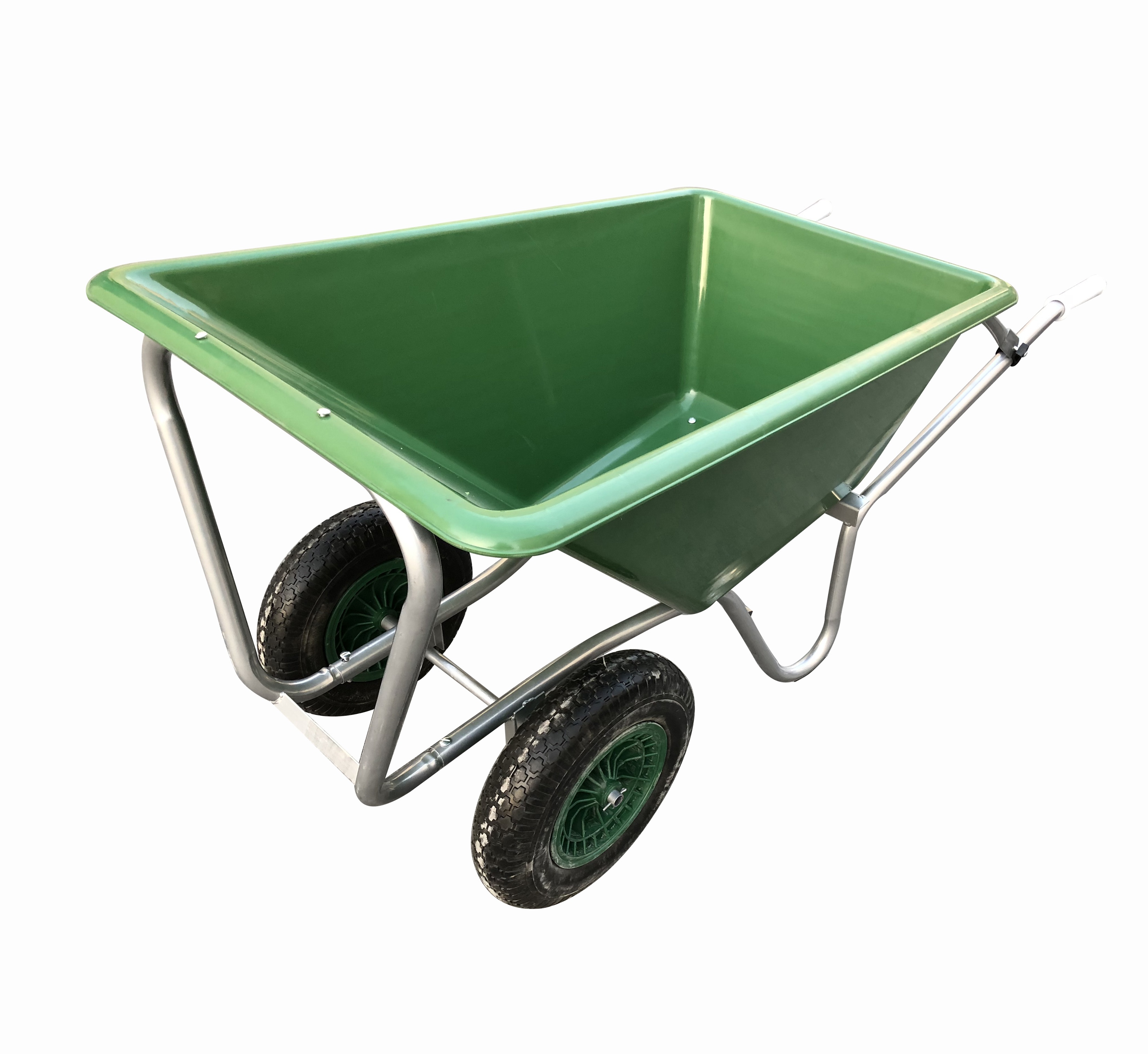 large tray WHEELBARROW 240l tray wheel barrow dual wheel wheelbarrow 2 tire wheelbarrow 10cu ft wheel barrow