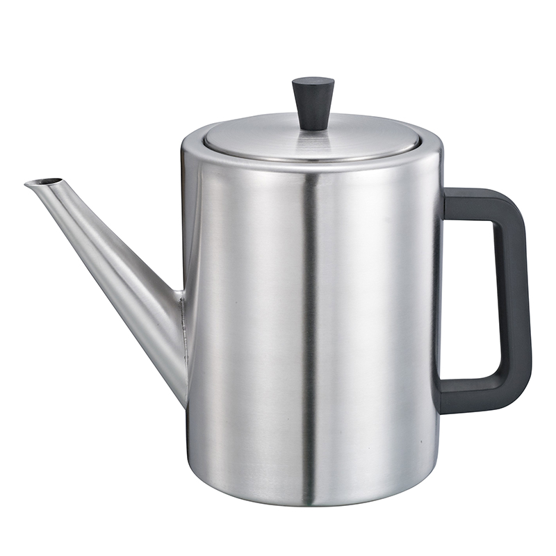 Stainless steel double wall insulated thermal tea maker teapot with with removable infuser teakettle