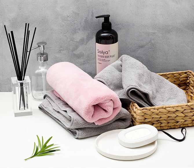 Bath towel for adult and children Quick-drying absorbent blanket hat