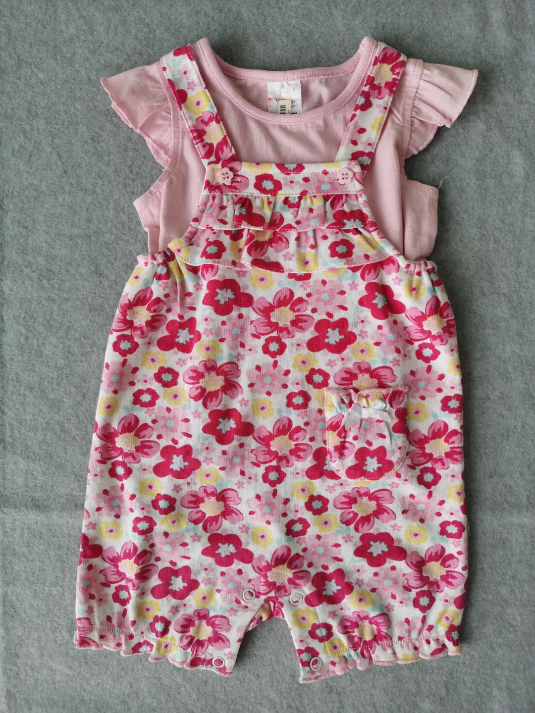 160g 100% cotton single jersey baby set
