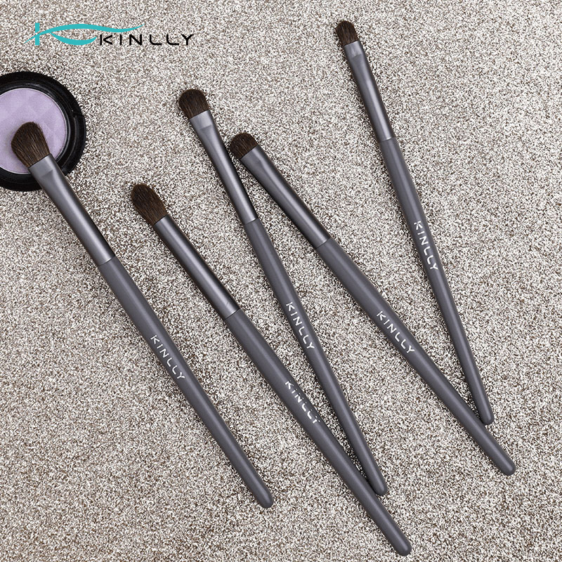 custom 5pcs pony hair eye brush set