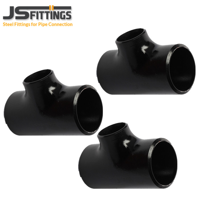 ASME B 16.9 sch40 seamless steel tee pipe fittings CE for shipbuilding