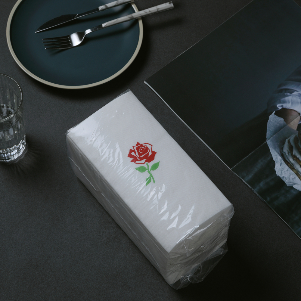 1Ply 1//8 Fold Air-laid Dinner Napkin