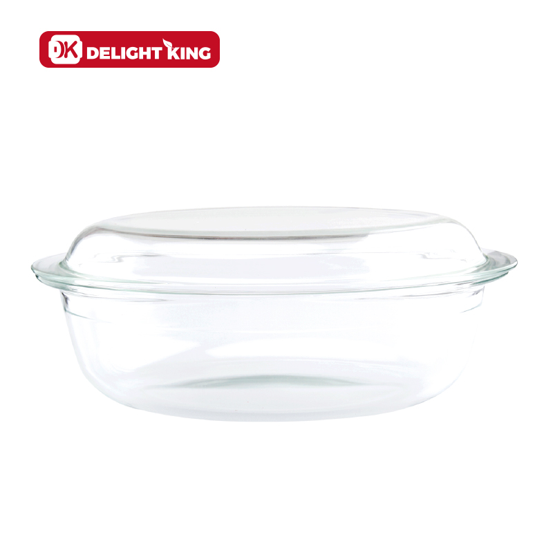 Glass baking dish