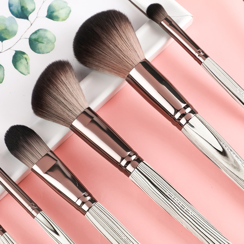 7 Pcs Top Synthetic Hair Marbling Handle Wholesales Makeup Brush Sets