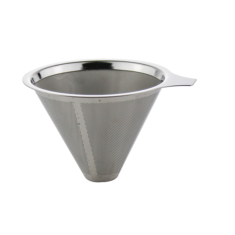Stainless steel reusable pour over coffee filter dripper coffee filter