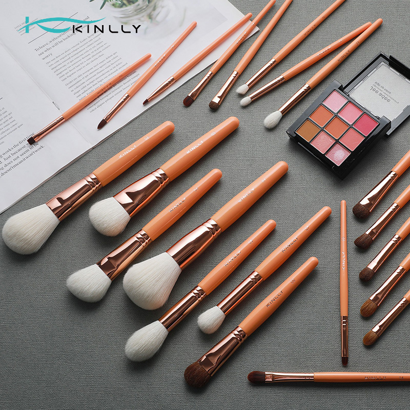 22PCS professional high quality copper ferrule natural hair and nylon hair