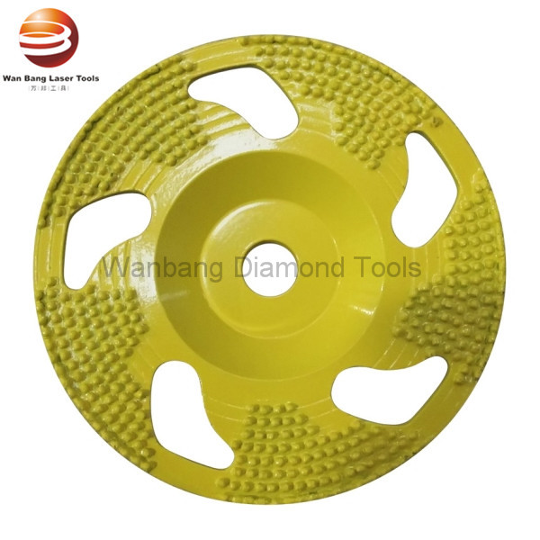 Silver brazed Diamond floor grinding cup wheels