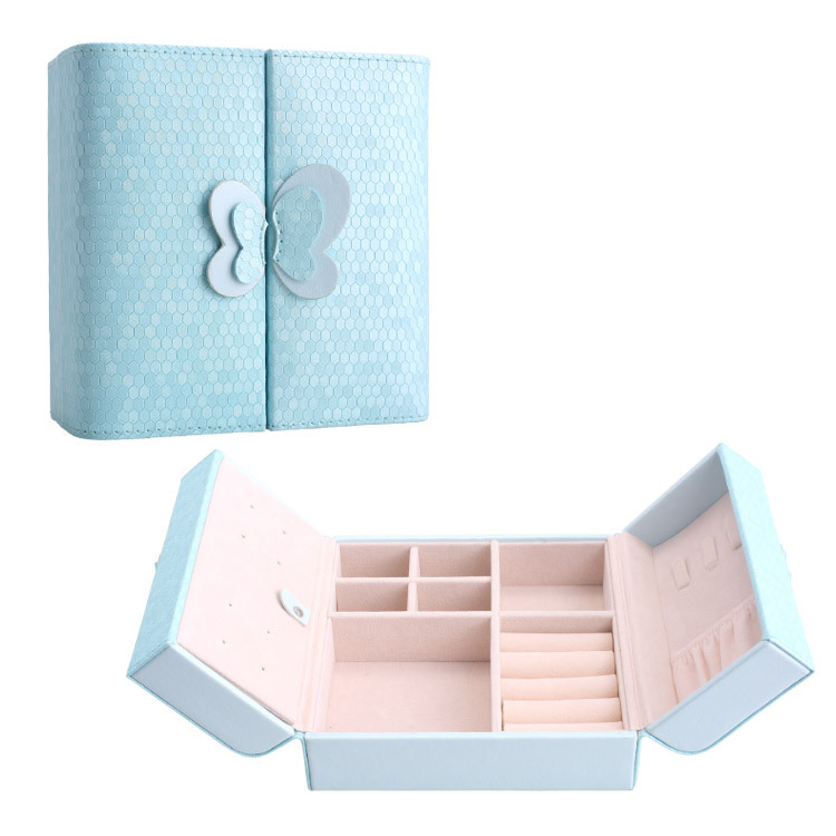 Korea Style Jewelry Storage Box PU Jewelry Box Portable Jewelry Storage Box