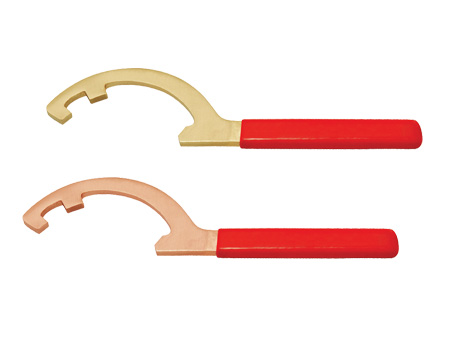 Adjustable hook wrench