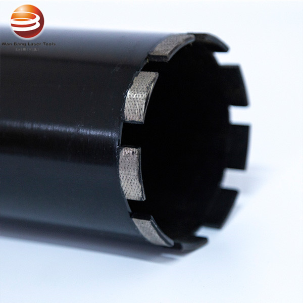 Laser welded diamond core drill bit with Even distribution/Line up segment