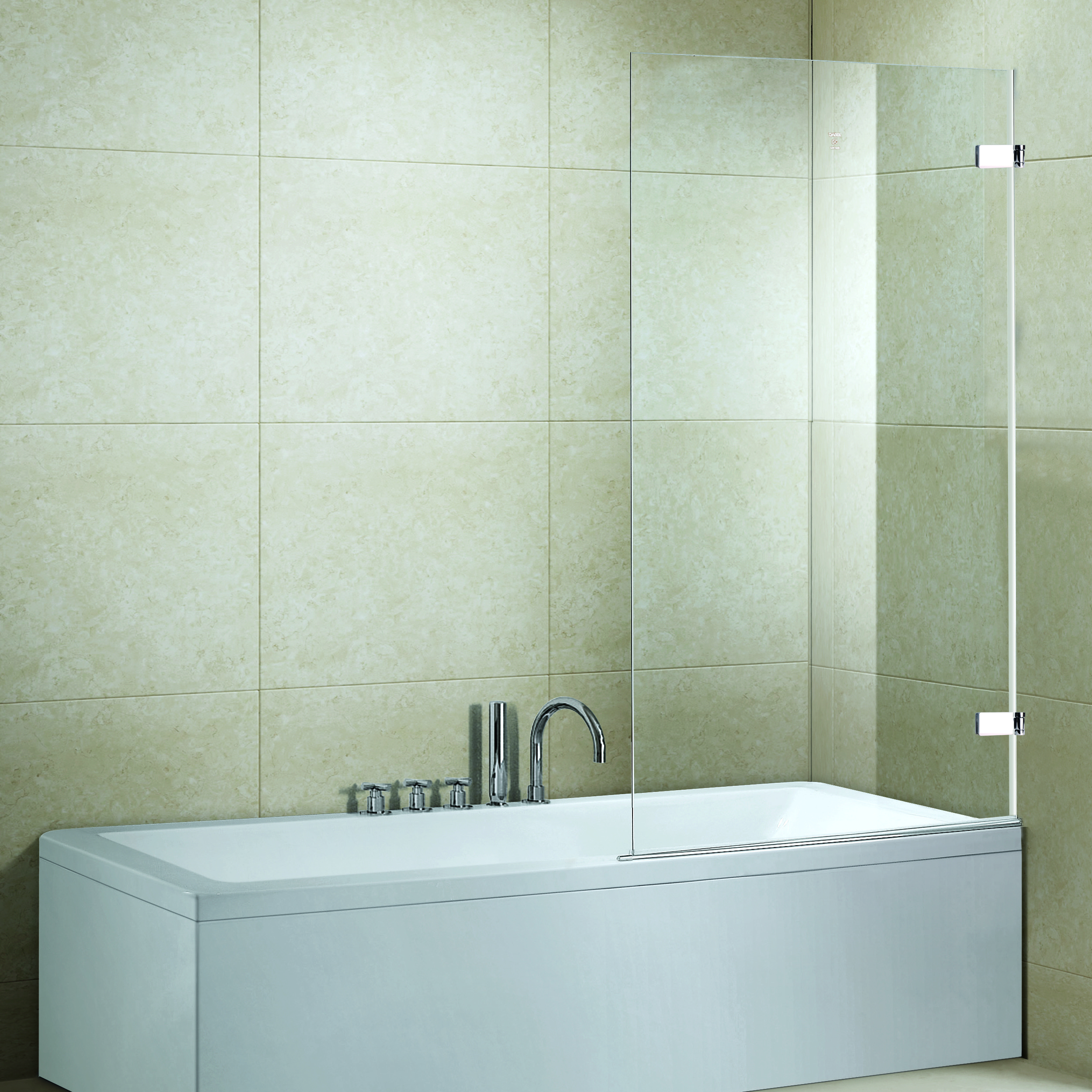 P2151Fbathtub screen,bath shower door,simple shower room,frameless hinge door shower enclosure
