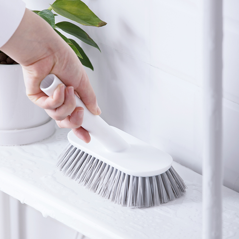 Labor saving floor scrub brush bathroom & kitchen water cleaning scraper