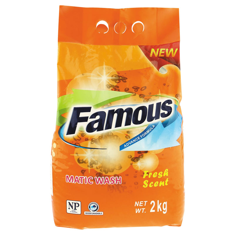 FAMOUS Best laundry detergent 2kgg organic laundry detergent powder