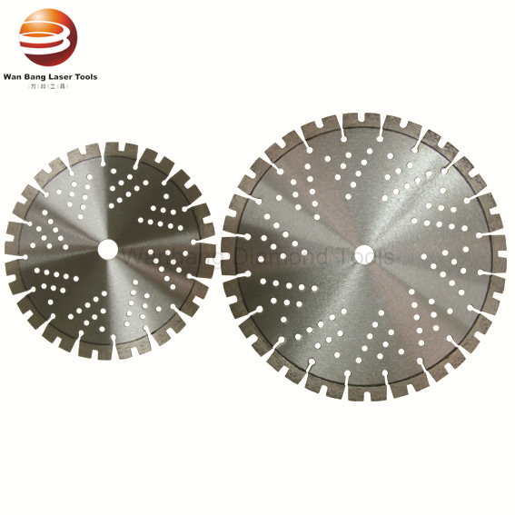 4-9" Laser welded diamond saw blade for construction materials dry cutting
