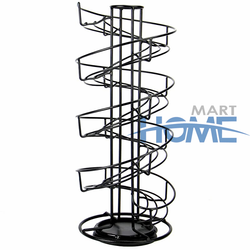 Modern Kitchen Spiral Design Metal Wire Egg Storage Rack